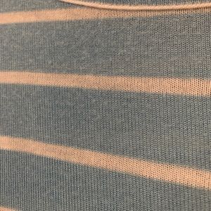 Baby blue and white stripe shirt